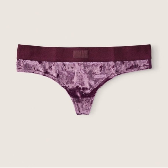 (M) UNISEX Victoria’s Secret VELVET THONG UNDERWEAR - Picture 1 of 14